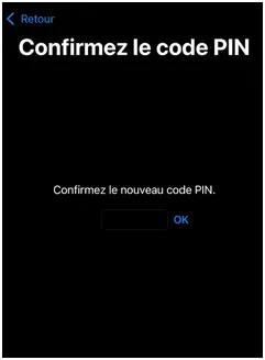 Confirmer Code PIN