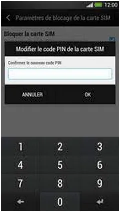 Nouveau Code PIN
